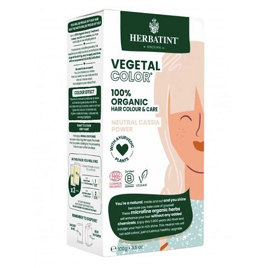 Herbatint Vegetal Colour Bio Plant-Based Hair Dye Neutral Cassia Power 50 g Herbatint Vegetal Colour Bio Plant-Based Hair Dye Neutral Cassia Power 50 g