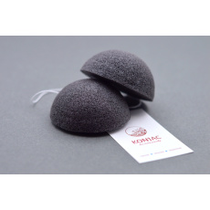 KONJAC sponge with activated bamboo charcoal 1 pc