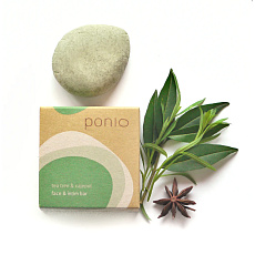 PONIO Cleansing product face and intimate bar Tea tree and cajeput 50 g expiration 16.11.2026