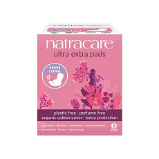 NATRACARE menstrual pads ultra extra long with wings 8 pcs