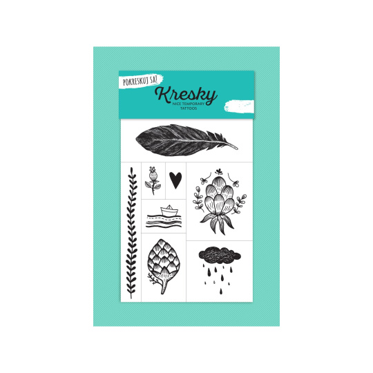 KRESKY temporary tattoo natural 1 piece