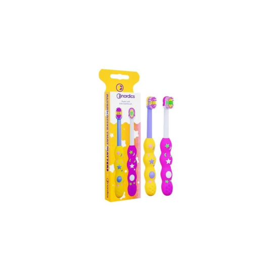 Nordics Premium Toddler Toothbrush 2 pcs