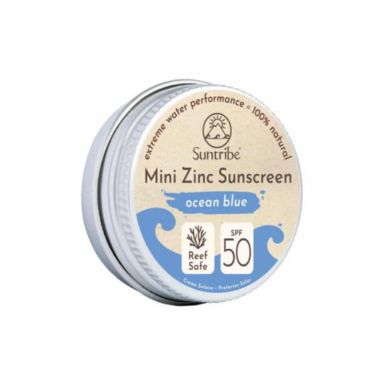 Suntribe Natural Zinc Sunscreen SPF 50 Blue 15 g past expiration date 15.3.2026