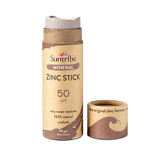Suntribe Zinc Sunscreen Stick SPF 50 Body Cocoa Tint 30 g