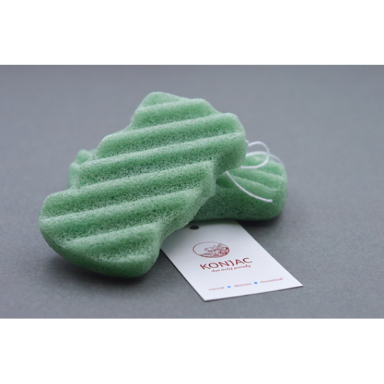 KONJAC sponge with green tea extract for body 1 pc