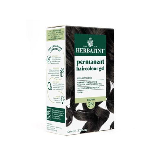 Herbatint Permanent Hair Color Brown 2N