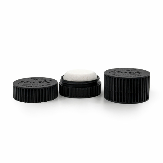 Musk Portable Container for Solid Shampoo Black 80 g