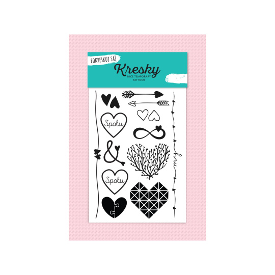 KRESKY temporary tattoo in love 1 pc
