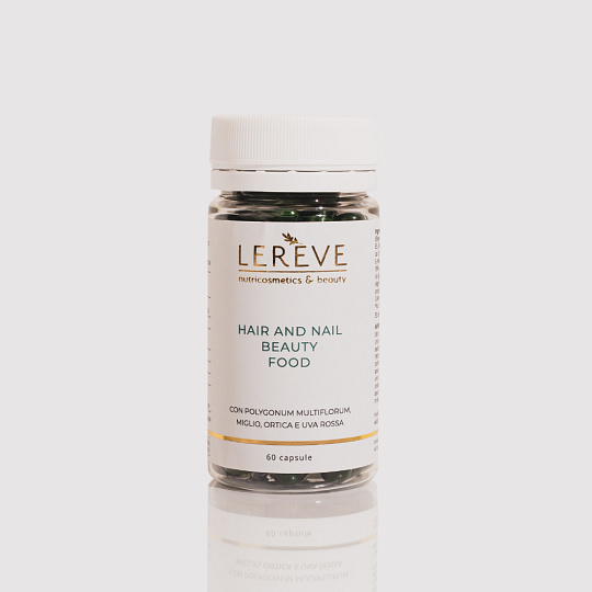 Lereve Beauty Food dietary supplement for healthy hair and nails 60 capsules expiration 5/26