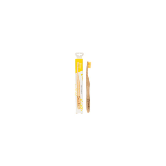 NORDICS Bamboo Toothbrush Yellow 1 pc