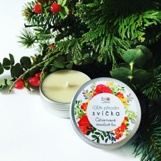 BIORYTHME  Extravagantly natural candle  Lemon balm after expiry date 2/23