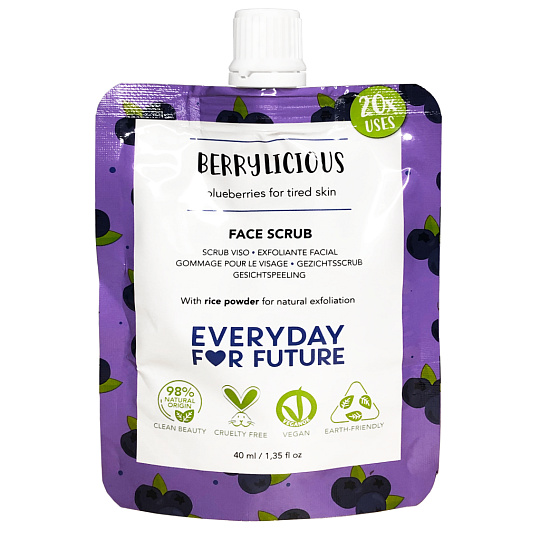 Everyday For Future Zpevňující peeling na obličej Berrylicious Glow 40 ml
