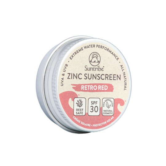 SUNTRIBE Natural Zinc Sunscreen SPF 30 Retro Red