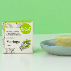 KVITOK Solid shampoo with anti-dandruff conditioner - Moringa 25 g KVITOK Solid shampoo with anti-dandruff conditioner - Moringa 25 g