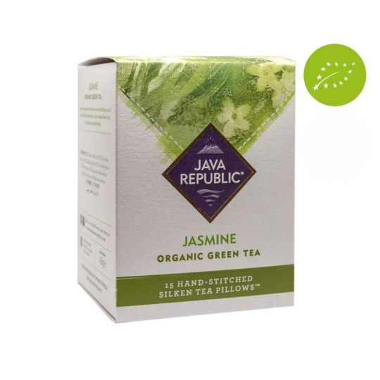JAVA REPUBLIC Organic green tea Jasmine 15 pcs expiry date 28.2.2024