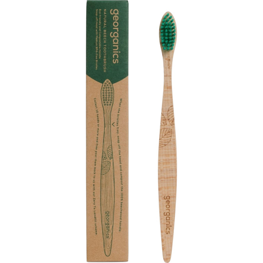 Georganics Beechwood toothbrush medium 1 pc