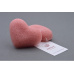 KONJAC sponge with French pink clay heart