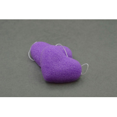 KONJAC sponge with blueberry extract heart 1 pc