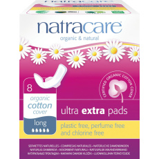 NATRACARE menstrual pads ultra extra long with wings 8 pcs