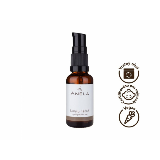 Anela I will gently wash with cleansing hydrophilic oil