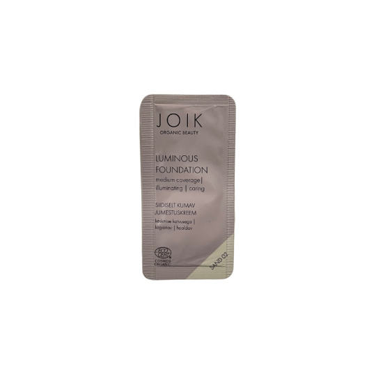 JOIK ORGANIC BEAUTY sample Luminous Foundation 02 Sand 1,5 ml
