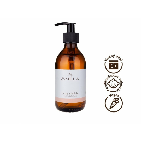 Anela I wash babies with hydrophilic washing oil Anela I wash babies with hydrophilic washing oil