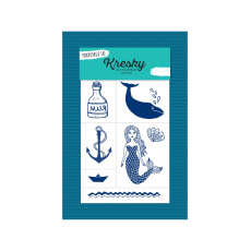 KRESKY temporary tattoo navy 1 piece