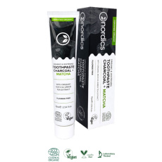 NORDICS Bio whitening toothpaste with activated charcoal and matcha