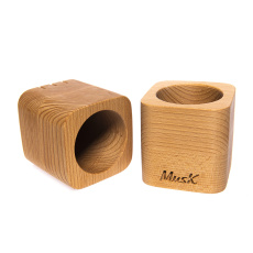 MUSK Wooden toothbrush cup 1 pc MUSK Wooden toothbrush cup 1 pc