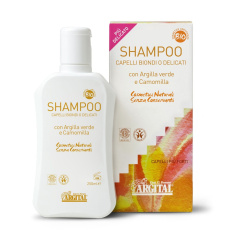 ARGITAL Brightening shampoo for blonde and fine hair with chamomile and green clay BIO 250 ml