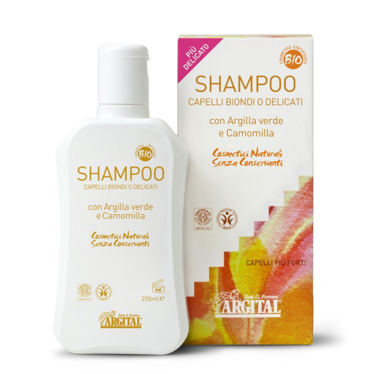 ARGITAL Brightening shampoo for blonde and fine hair with chamomile and green clay BIO