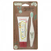 Jack N' Jill Natural toothpaste Strawberry 50 g and children's toothbrush Bunny