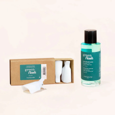 Manucurist Duo Green Flash nail polish remover 100 ml + clips 5 pieces