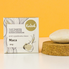 KVITOK Solid shampoo with conditioner against hair loss  Maca 50 g