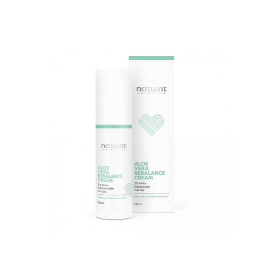 Natuint Cosmetics Facial cream with aloe vera and silk 50 ml
