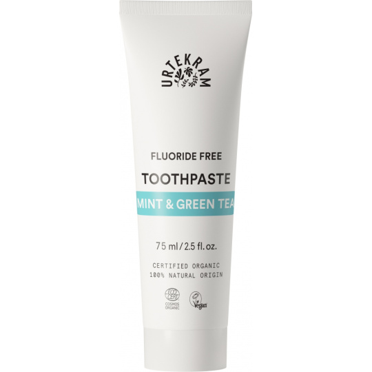 URTEKRAM Green tea and mint toothpaste
