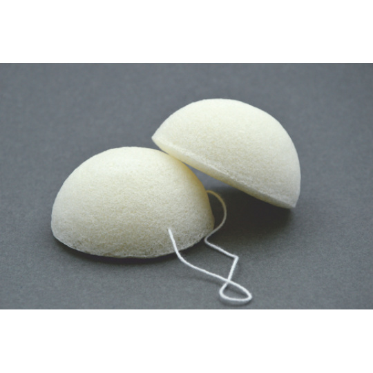 KONJAC sponge white without additives 1 pc