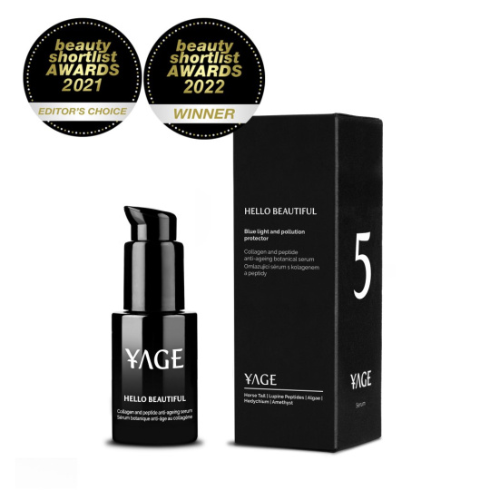 Yage No. 5 Collagen and protein anti-ageing botanical serum Hello Beautiful 30 ml