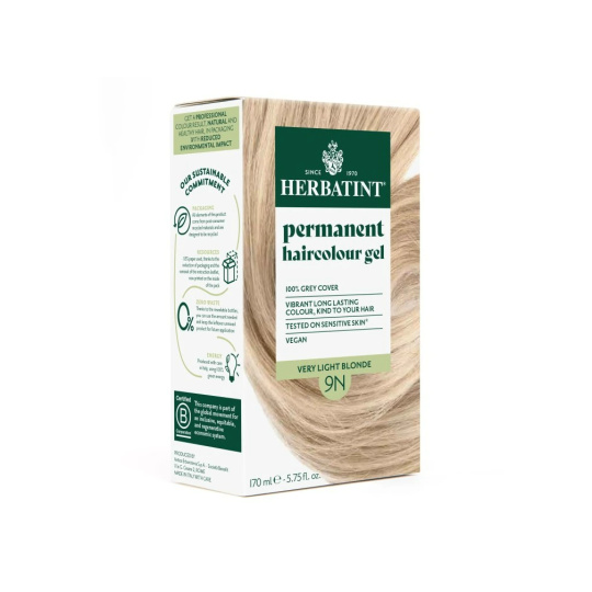 Herbatint Permanent Hair Color Honey Blonde 9N