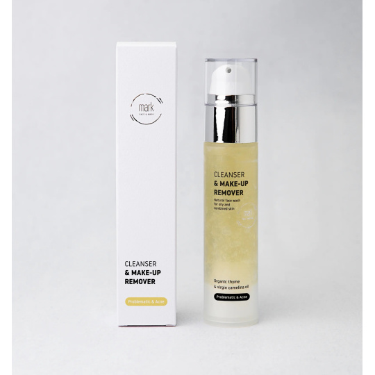 Mark cleansing and makeup remover gel for acne-prone skin 50 ml expiration 4/26