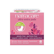 NATRACARE menstrual pads ultra extra regular with wings 12 pcs
