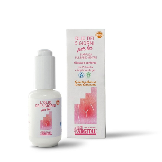 ARGITAL Oil for 5 days women, with moss and green clay 30 ml after expiry date 4/23