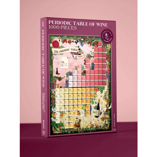 Water and Wines Periodic Table of Wine Puzzle 1000 pieces