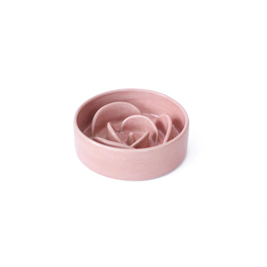Calidu Ceramic Anti-Gulping Bowl Rose 1 pc