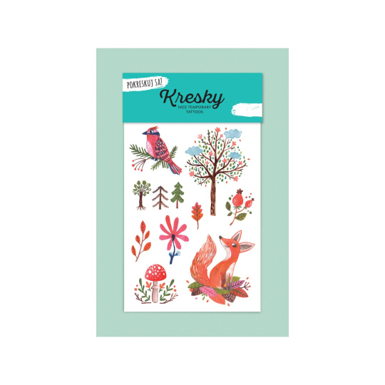 KRESKY temporary tattoo forest 1 piece