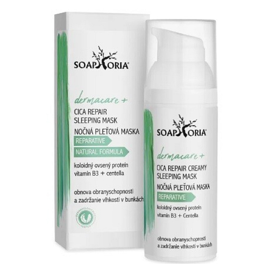 Soaphoria Dermacare Cica Repair Night Regenerating Mask Vitamin B3 and Centella 50 ml expiration 12.9.2026