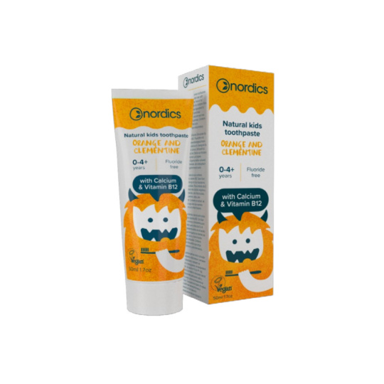 NORDICS Natural Toothpaste for Kids with Orange and Mandarin Flavor 50 ml