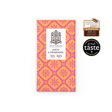 AJALA 70% dark chocolate Flowers and oranges 45 g