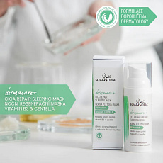 Soaphoria Dermacare Cica Repair Night Regenerating Mask Vitamin B3 and Centella 50 ml expiration 12.9.2026 Soaphoria Dermacare Cica Repair Night Regenerating Mask Vitamin B3 and Centella 50 ml expiration 12.9.2026