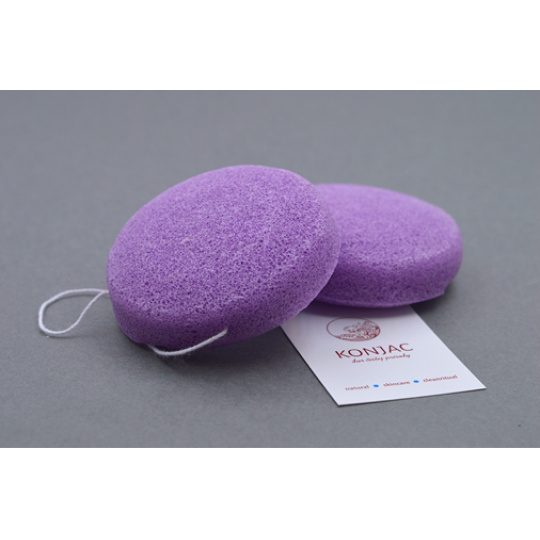 KONJAC sponge with blueberry extract oval 1 pc